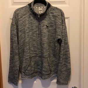 Pink Quarter Zip Pullover Hoodie